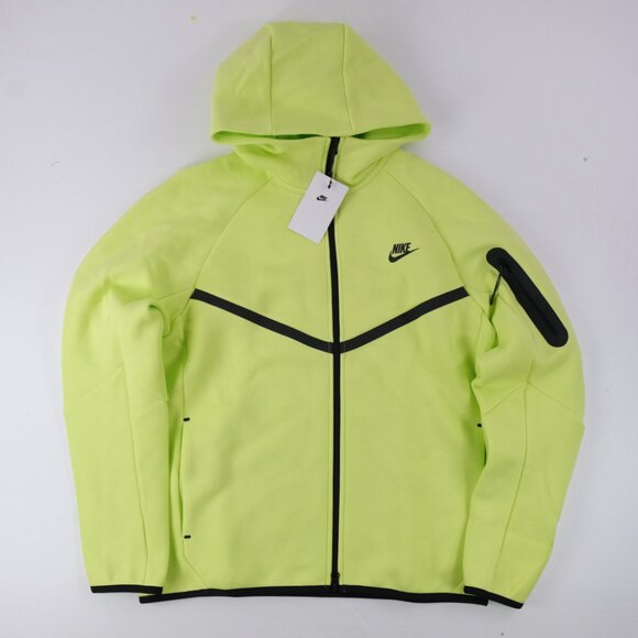 Nike Tech Fleece Windrunner Barely Volt Full Zip Jacket, Size Medium HV0949-736 - Picture 1 of 7